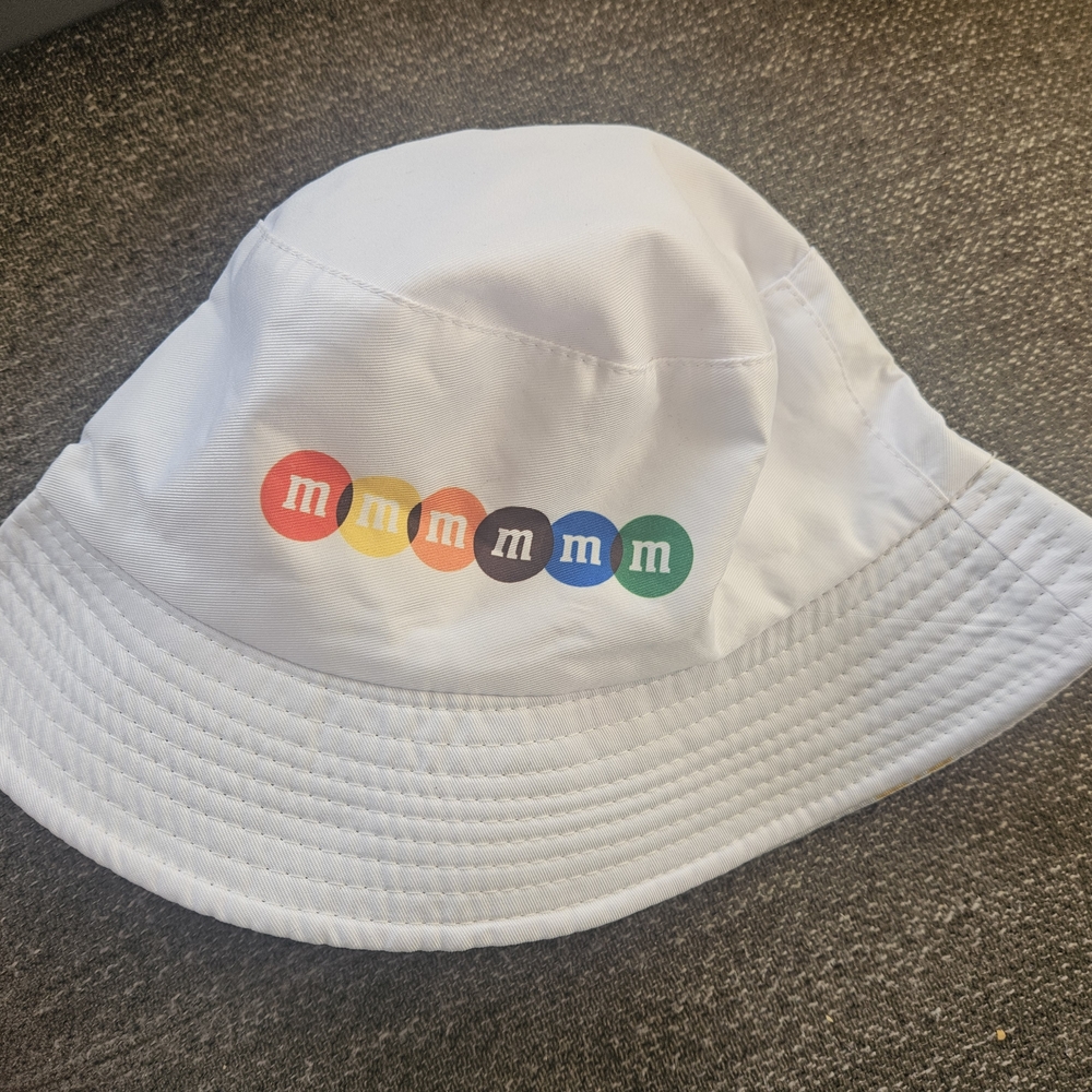 M&M's White Bucket Hat - Reversible